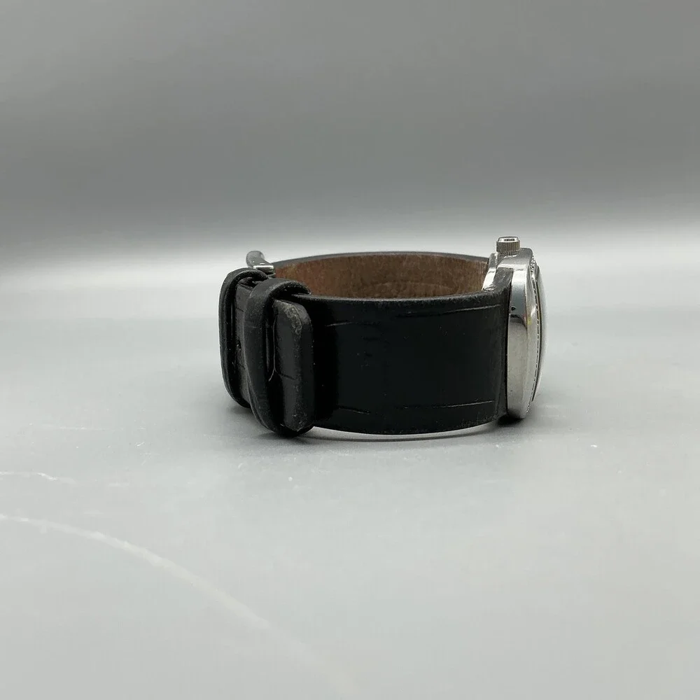 Fossil F2 ES-9719 Womens Watch 25mm MOP Dial Black Leather New Battery